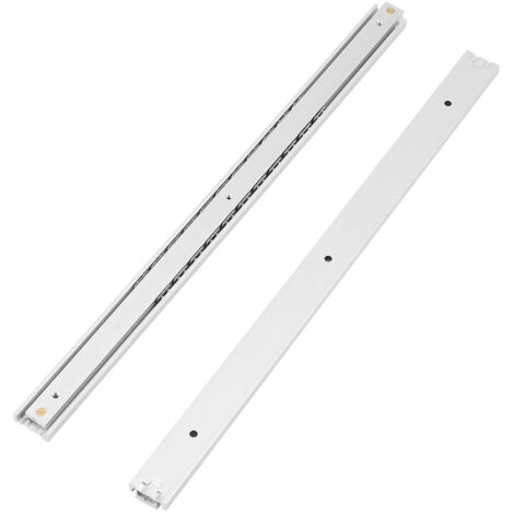 Lot de 2 mini glissières lisses et durables en alliage d'aluminium pour tiroirs et armoires (250 mm) (1/5)