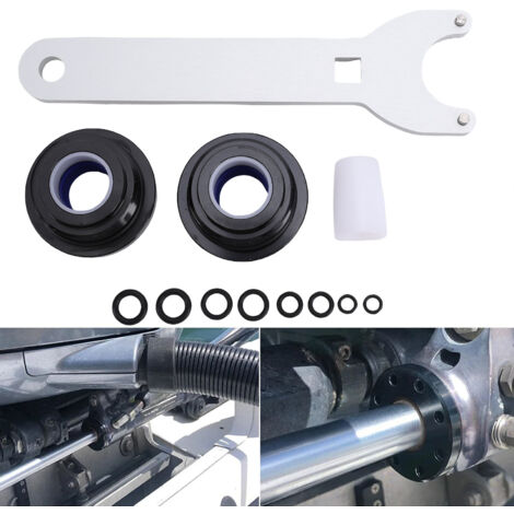 Kit de joints pour vérin de direction hydraulique avant avec clé à goupille, compatible avec Seastar HS5157, HC5340, HC5341 et HC5342 (1/5)