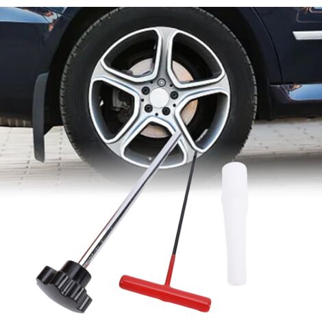Kit d'outil de changement rapide de valve de pneu - Outil polyvalent de remplacement rapide de la tige de valve pour voitures, camions, motos et VTT - Remplacement des valves qui fuient (1/3)