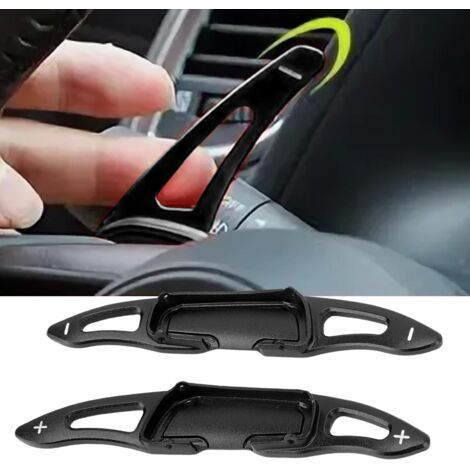 Extension de palettes de changement de vitesse au volant, en alliage d'aluminium usiné CNC, pour Mazda 3, Axela 6, Atenza, CX-3, CX-5, CX-9 et MX-5 (noir). (1/4)