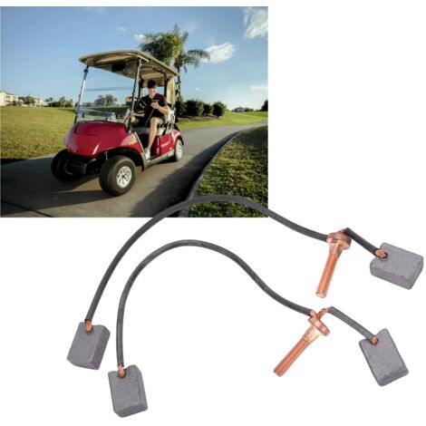 Kit de 2 balais de moteur pour voiturette de golf JU2 H1801 00, balais de charbon de remplacement pour voiturettes de golf à entraînement G29 (2007-2016) (1/5)
