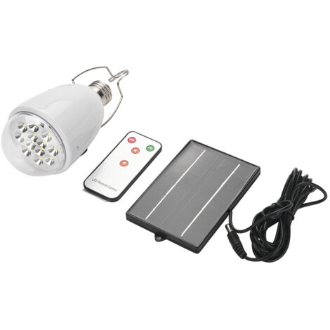 Lampe solaire portable à 12 LED pour le camping, le jardin et l'éclairage d'urgence, avec télécommande (1/5)