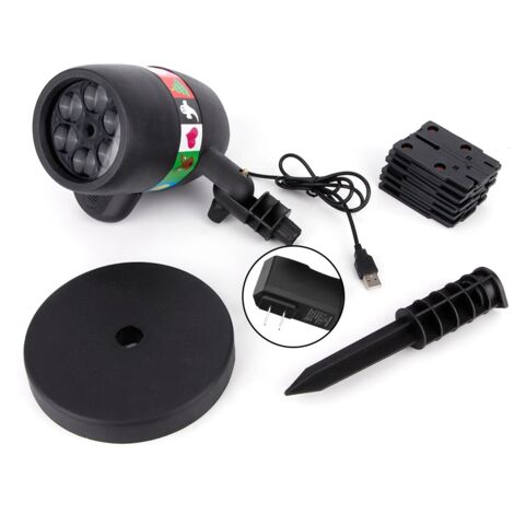 Lampe laser pour jardin extérieur, projecteur LED de Noël, lumières de diapositives pour aménagement paysager (1/5)