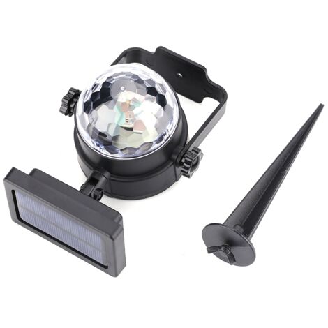 Lampe solaire étanche à projection LED colorée pour l'éclairage extérieur et la rotation du paysage (1/5)