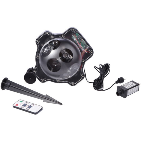 Projecteur LED rotatif à flocons de neige, décoration de Noël, télécommande (1/5)