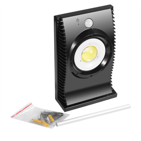Panneau solaire LED COB Lampe à détection infrarouge Lampe murale d'extérieur avec interrupteur à 2 positions (1/5)
