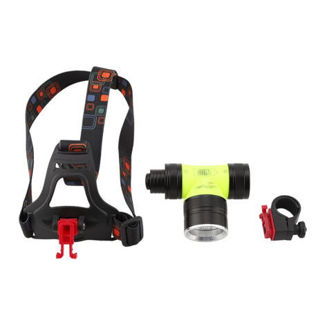 Lampe frontale haute luminosité à 2 LED avec deux modes d'éclairage, pour le camping et la pêche en extérieur (1/5)