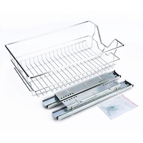 Tiroir de rangement télescopique pour étagères de cuisine de 350 mm (1/5)