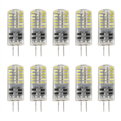 Lot de 10 ampoules LED G4 DC12V 3014, blanc froid, 48 LED, 3 W (1/5)