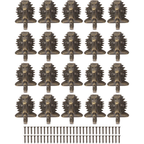 Lot de 20 pieds de protection en alliage de zinc pour boîtes à bijoux vintage et antiques. (1/5)