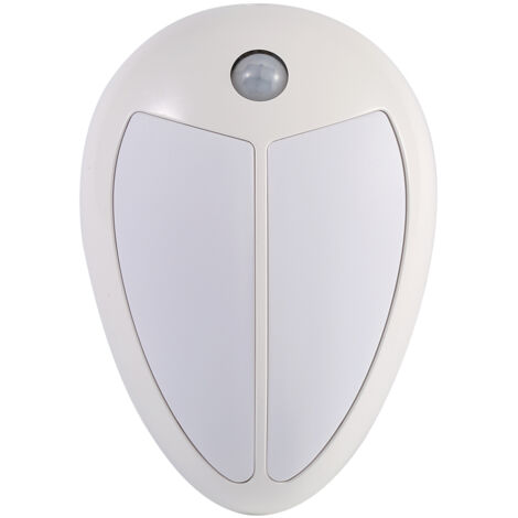 Veilleuse LED sans fil à détecteur de mouvement infrarouge pour bébé, applique murale/de meuble, coque blanche, lumière blanche (1/4)