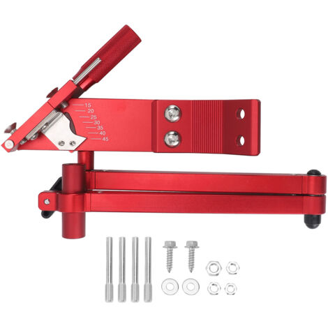 Affûteur de lame de tondeuse à gazon, réglable de 15 à 45 degrés, poignée ergonomique rouge (1/5)