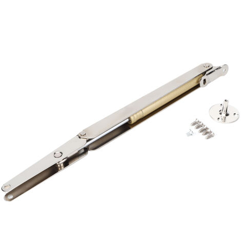Support de déverrouillage pneumatique pliable en acier inoxydable avec pièces de montage pour étagère de table 150N (1/5)
