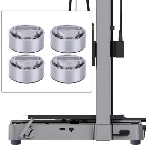 Lot de 4 patins anti-vibrations pour imprimante 3D Creality Hi Combo. (1/5)