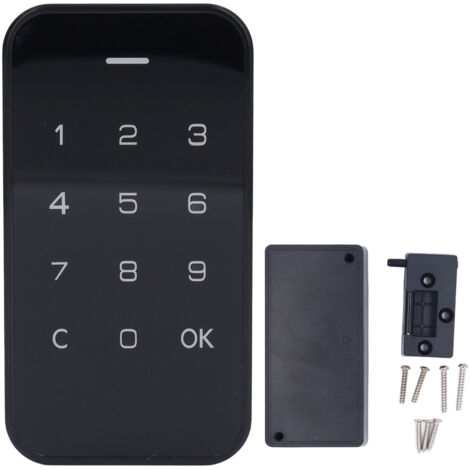 Serrure électronique pour armoire, sans clé, à réponse rapide, avec technologie de cryptage avancée et clavier tactile, idéale pour placard, armoire à chaussures ou table de chevet. (1/5)