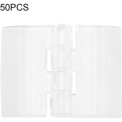50 charnières pliantes transparentes en acrylique, accessoires pour charnières durables (1/5)