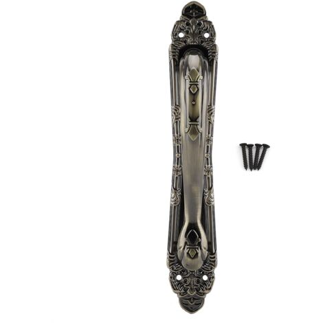 Poignée de porte de placard rétro vintage, bouton de meuble exquis (180 mm, bronze) (1/5)