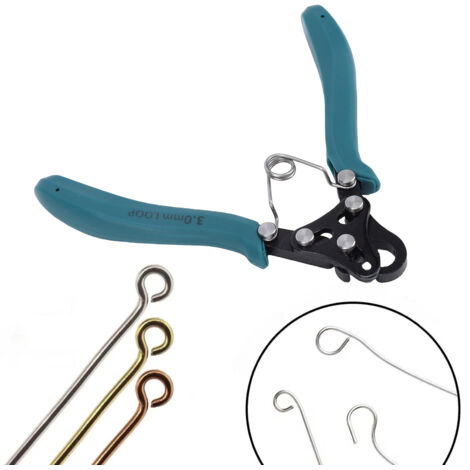Pince à boucler 3 mm à 9 broches, outil ergonomique pour la fabrication de bijoux, pour fils de calibre 18 à 26 AWG (1/5)