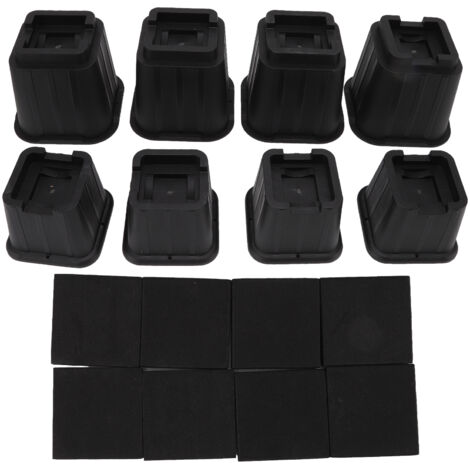 Rehausseur de meubles 3 po, 5 po et 8 po en plastique robuste pour lit, chaise et canapé (1/5)