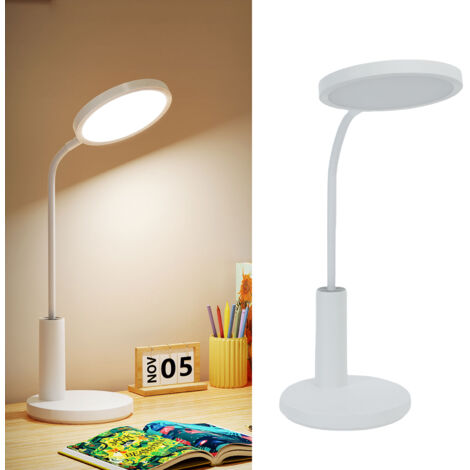 Lampe de bureau avec base stable, 350 lm, ultra-lumineuse, à intensité variable en continu, idéale pour la maison, le travail, la lecture, la chambre ou la table de chevet (CY-8628). (1/5)