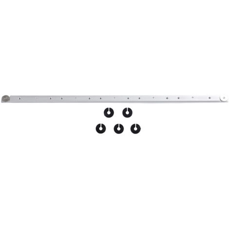 Barre de guidage à onglet coulissante pour scie circulaire, tige de jauge en aluminium de 650 mm, outil universel pour le travail du bois, compatible avec les tables de défonceuse et la fabrication de (1/5)