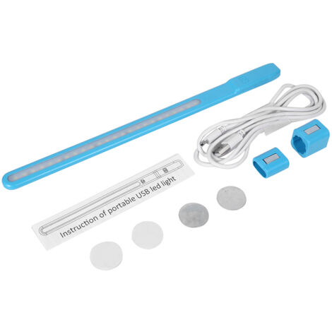 Lampe de bureau LED multifonction portable USB pour la lecture et le travail, avec éclairage bleu. (1/5)