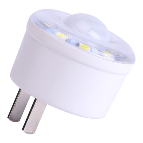 Ampoule LED à détecteur de mouvement infrarouge PIR 1,8 W 220 V pour chambre à coucher, économie d'énergie (type à brancher) (1/4)