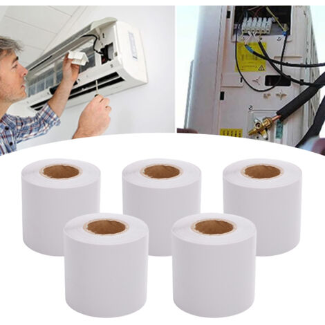 Lot de 5 rubans adhésifs pour tuyaux de climatiseur, en PVC, pour la protection et l'isolation des tubes. Ces rubans sont portables et faciles à utiliser pour l'étanchéité et l'isolation des climatise (1/5)