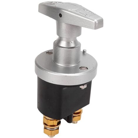 Coupe Batterie 12 V 500 A, Interrupteur de Coupure de Batterie 2 Pôles Coupe Circuit Batterie Interrupteur D'arrêt D'urgence, pour Tracteur Camping-cars Yachts Camions
