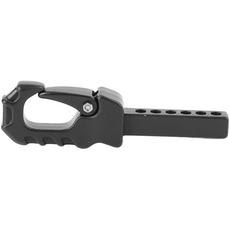 [Attelage RC] Accroche pour Remorque Compatible avec Modèles 4101, 4102, 4082 - Crochet de Remorquage en Alliage Noir pour RC Crawler 1/10, 1/8 (1/4)