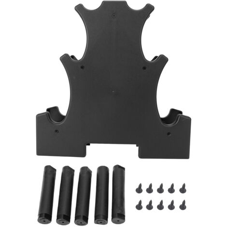 Porte-Dumbbells en PVC Compact 3 Niveaux - Organiseur de Dumbbells pour Home Gym Garage Espace Minimal (1/4)