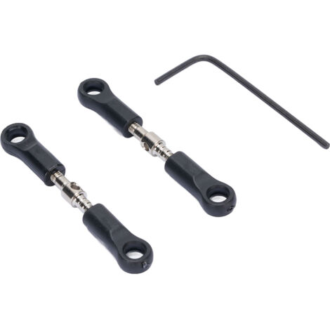 Bielle de Direction RC pour 16101-16201PRO, Métal et Plastique, Conception Modulable 2 Pièces avec Clé Hexagonale pour RC Cars, Performance Optimisée et Installation Facile. (1/4)