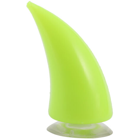 Cornes Démon pour Casque de Motard Accessoire Décoratif Souple avec Ventouse Matière Caoutchouc 65mm x 38mm Vert 1 Pièce (1/4)
