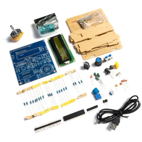 Kit Multifunction Mesure Capacitance Inductance Fréquence LCD DIY Kit pour Electronique avec Housing Transparent et PCB 91x80mm (1/4)