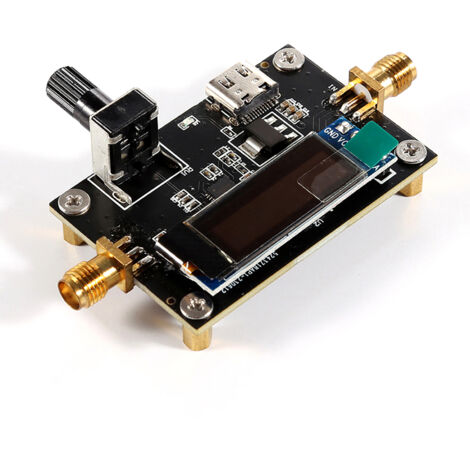Atténuateur RF Portable DC 6GHz avec Affichage Attenuation: Modulation Digitale 0-31.5dB en Métal/Plastique Noir (1/4)