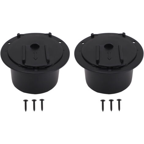 Passoire Câble RV ABS - Lot 2 x Trappe Électrique Rond Pour Composants Électriques (1/5)