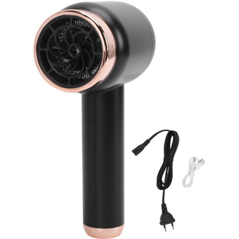 Sèche-cheveux sans cordon 1000W ionique négatif vent chaud et froid USB rechargeable portable pour voyage 220V ABS 513g EU Plug
