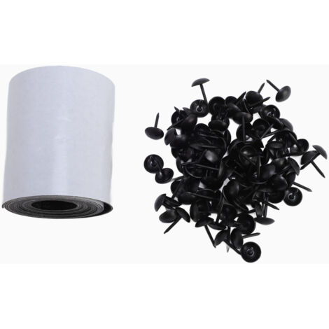 Sangle Simili Bois PVC - 5 Pieds pour Faux Plafond et Ferme Décoratif - Adhesive Flexible Cache-Joint de 6cm/2.36In avec 100 Clous (1/5)