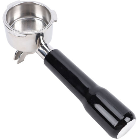 Portafilter pour Machines à Café 51mm Compatible SUS Stainless Steel à 3 Oreilles Noir (1/5)