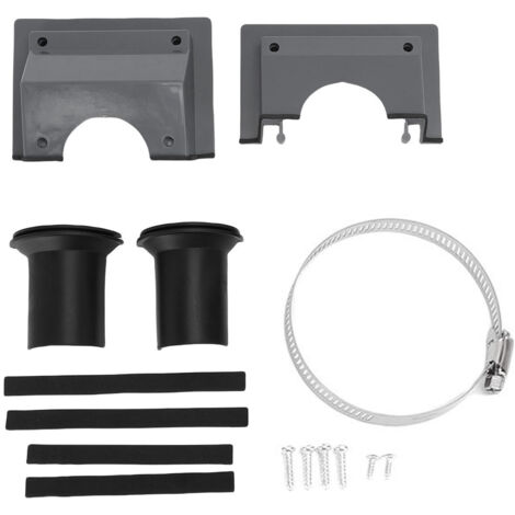 Kit de Protection de Pénétration HVAC pour Conduits Split AC en Plastique Gris avec Joint Flexible (1/5)