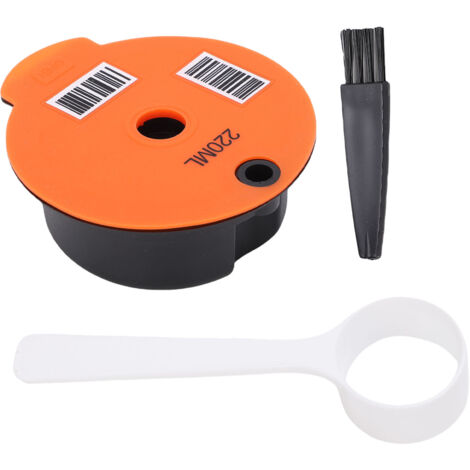 Capsule Rechargeable Compatible Machine Café Écologique Kit Complet Spoon Brush 220ml Lavage Facile (1/4)
