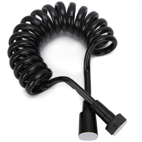 Flexible Retractable Spring Bidet Shower Hose 2m Copper Cap PU [Douchette de bain flexible] + [Retractable] + [2m] + [Cuivre] (1/4)