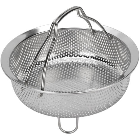 [Panier à vapeur] Panier de cuisson SUS304 inoxydable 14cm avec pieds surélevés et manches rabattables pour pots, rice cooker et air fryer
