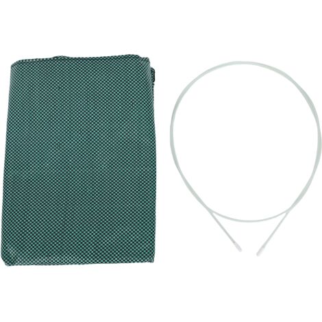Sac à feuilles réutilisable avec cadre amovible 200L 76x56x43cm en PP non tissé, grande capacité pour jardin et pelouse. (1/5)
