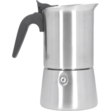 Cafetière à Pompe Stovetop Cafetière Multifonctionnelle en Acier Inoxydable 304 pour Café Eau Lait 300ML (1/5)