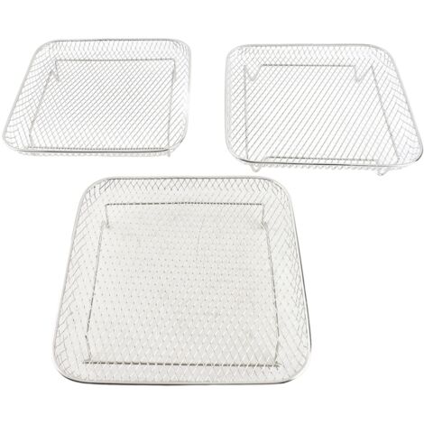 Grille de Friteuse Trépied 3 étages SUS304 - Accessoire Multi-Fonction pour Cuisson au Four/Grill (1/4)