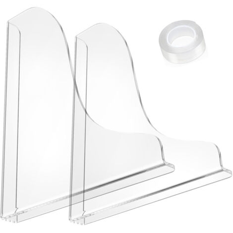 Protecteur de Détours de Douche 2PCS Transparent Protection Angulaire en Acrylic pour Baignoire Anti-Projection d'eau