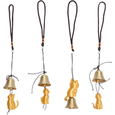 Carillon à Vent Chat Métal PLA Statue Hanging Wind Catcher Memorial Ornament (1/5)