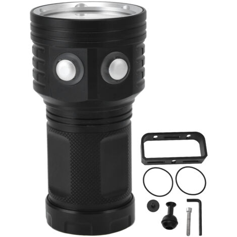 Lampe de Plongée LED B15 22 LEDs IPX8 10000LM Portable Alliage Aluminium 100m/328ft (1/4)
