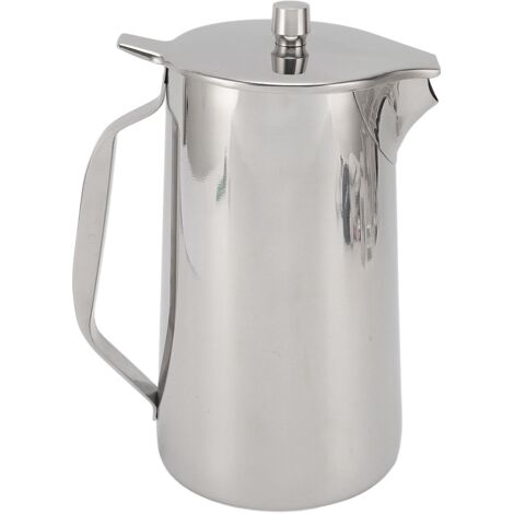 Pitcher à boissons en acier inoxydable 1.8L - Cruche réfrigérée grande capacité avec couvercle pour thé glacé et cocktails (1/5)